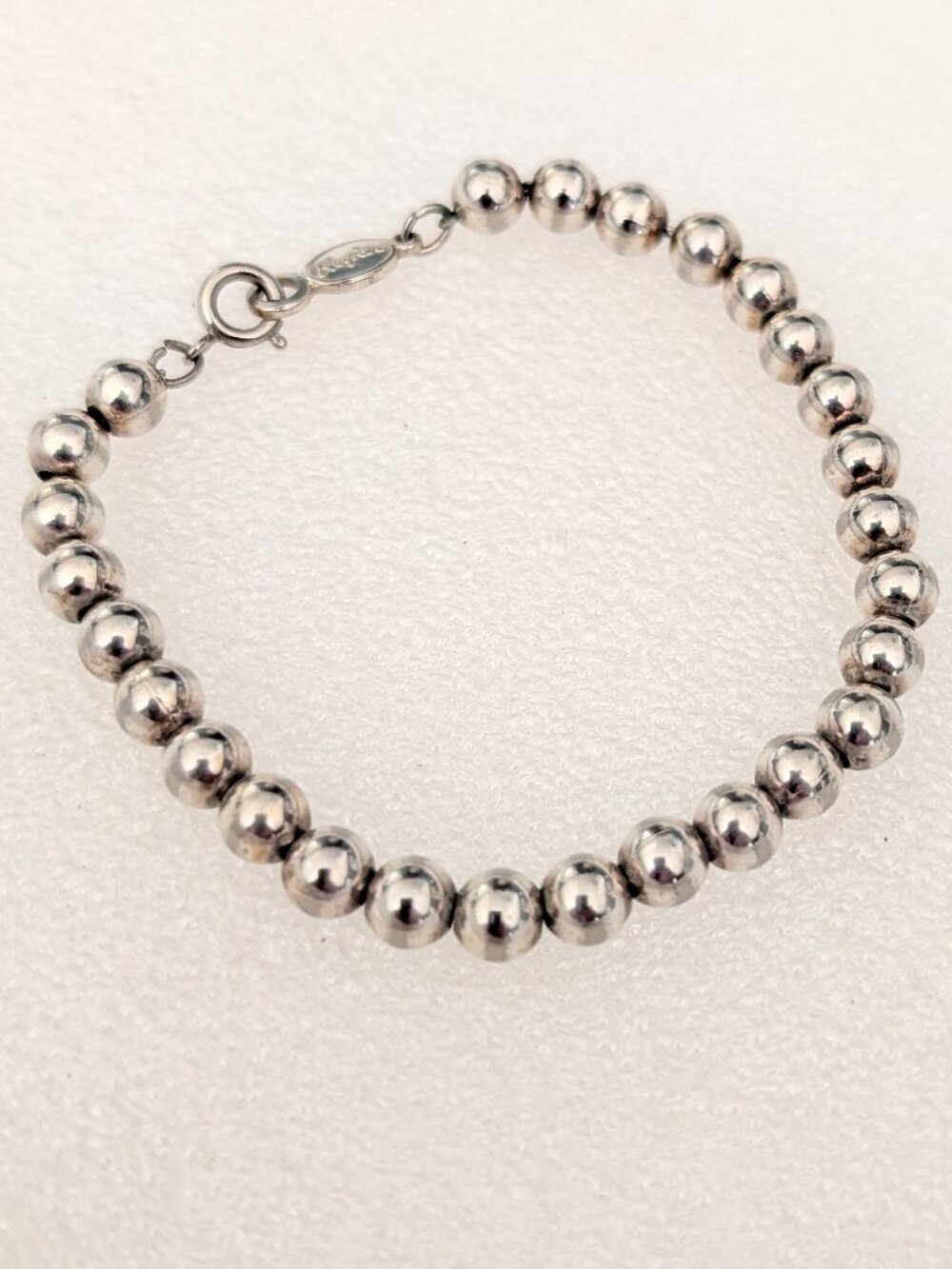 Vintage Napier silver bead ball bracelet - Picture 7 of 7